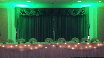 Bridal Table Lights Gosford lime green 3719