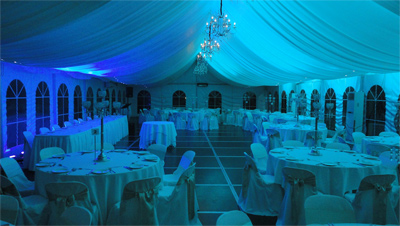 Wedding Lights Castle Hill Blue Wedding Room Lighting DSC02314yesE400
