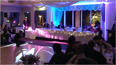 Wedding Lights Gosford Blue Room Lighting gobo 1